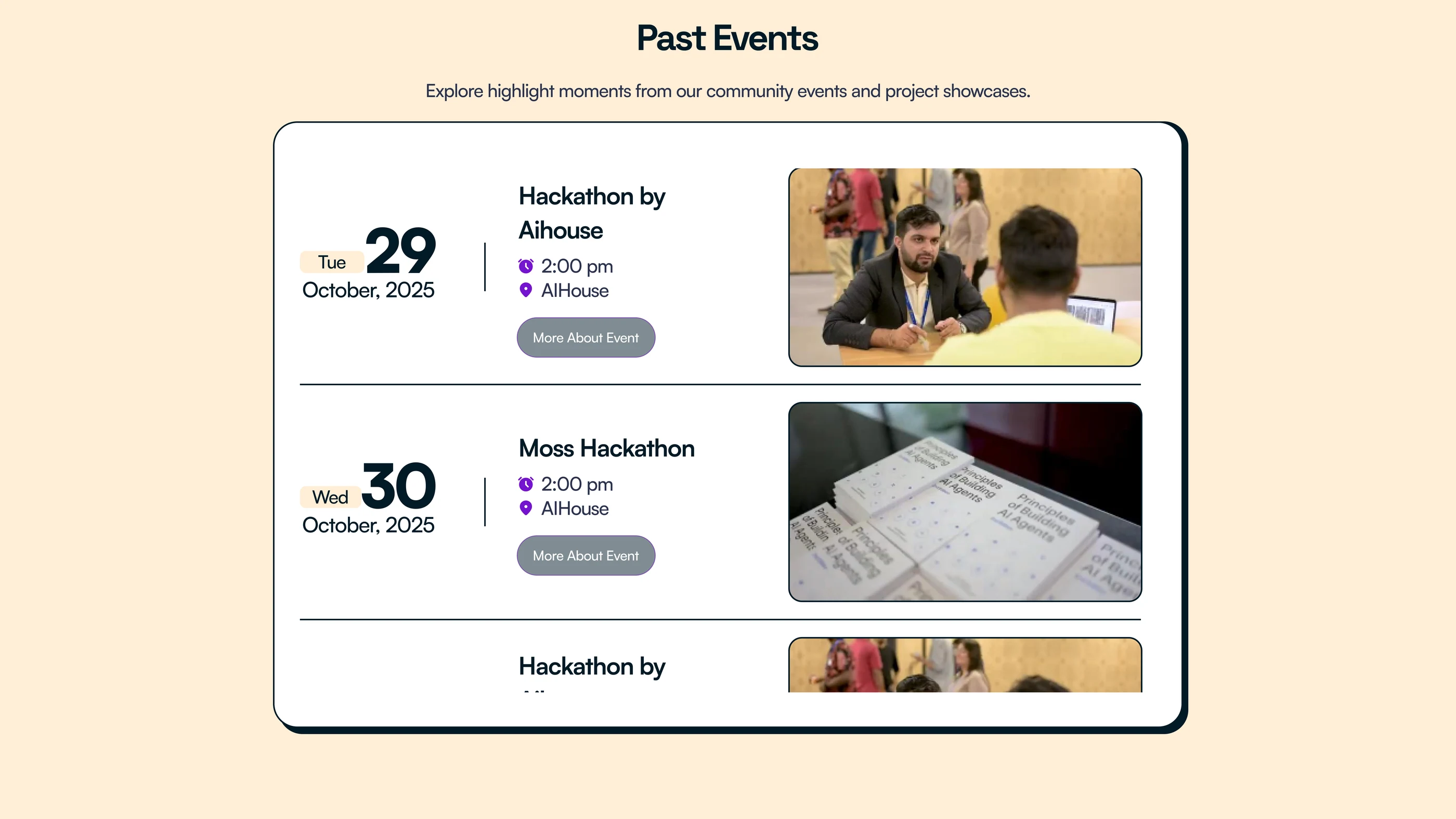 Past Events & Highlight Moments